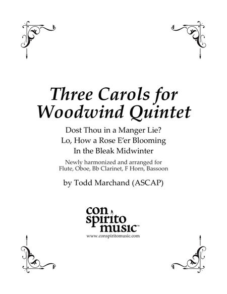 Three Carols for Woodwind Quintet image number null