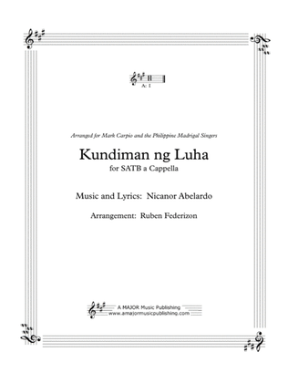 Book cover for Kundiman ng Luha. A Filipino love song, SATB a-cappella
