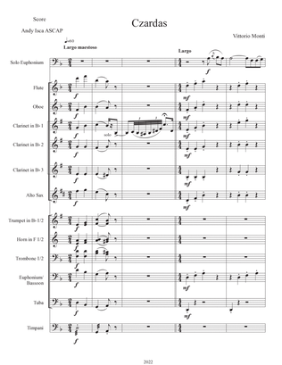 CZARDAS (1904) (for solo Euphonium or Tuba and Band)