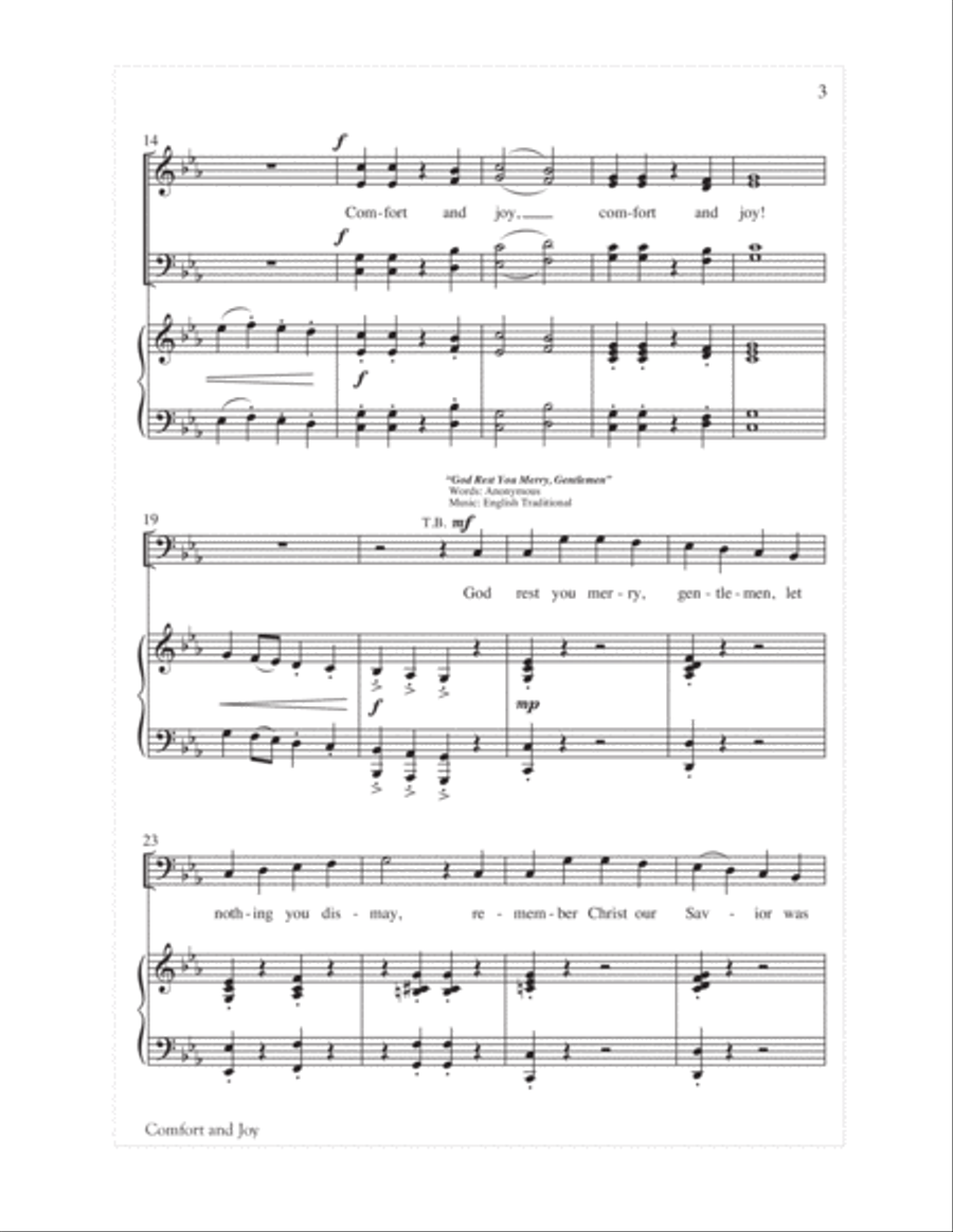 Comfort and Joy 4-Part scores gallery preview page 4