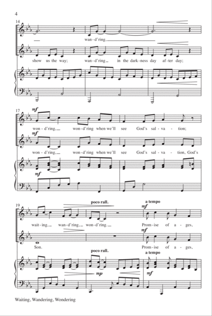 Waiting, Wandering, Wondering 2-Part scores gallery preview page 5