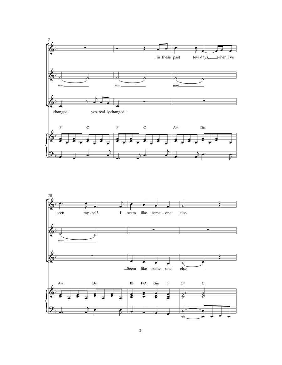 I Don't Know How To Love Him (from Jesus Christ Superstar) (arr. Jeremy Birchall) SSA scores gallery preview page 2