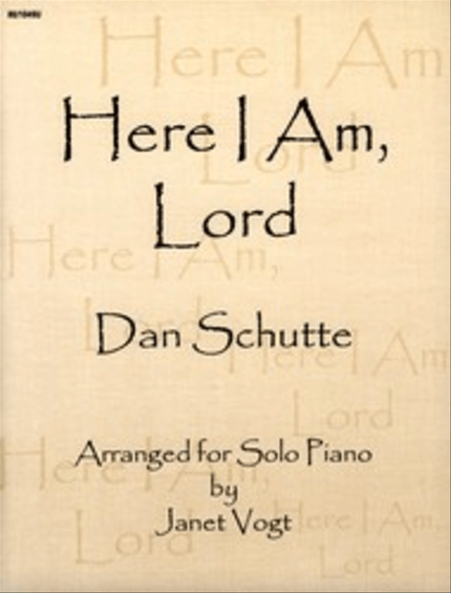 Here I Am Lord Piano Solo scores gallery preview page 1