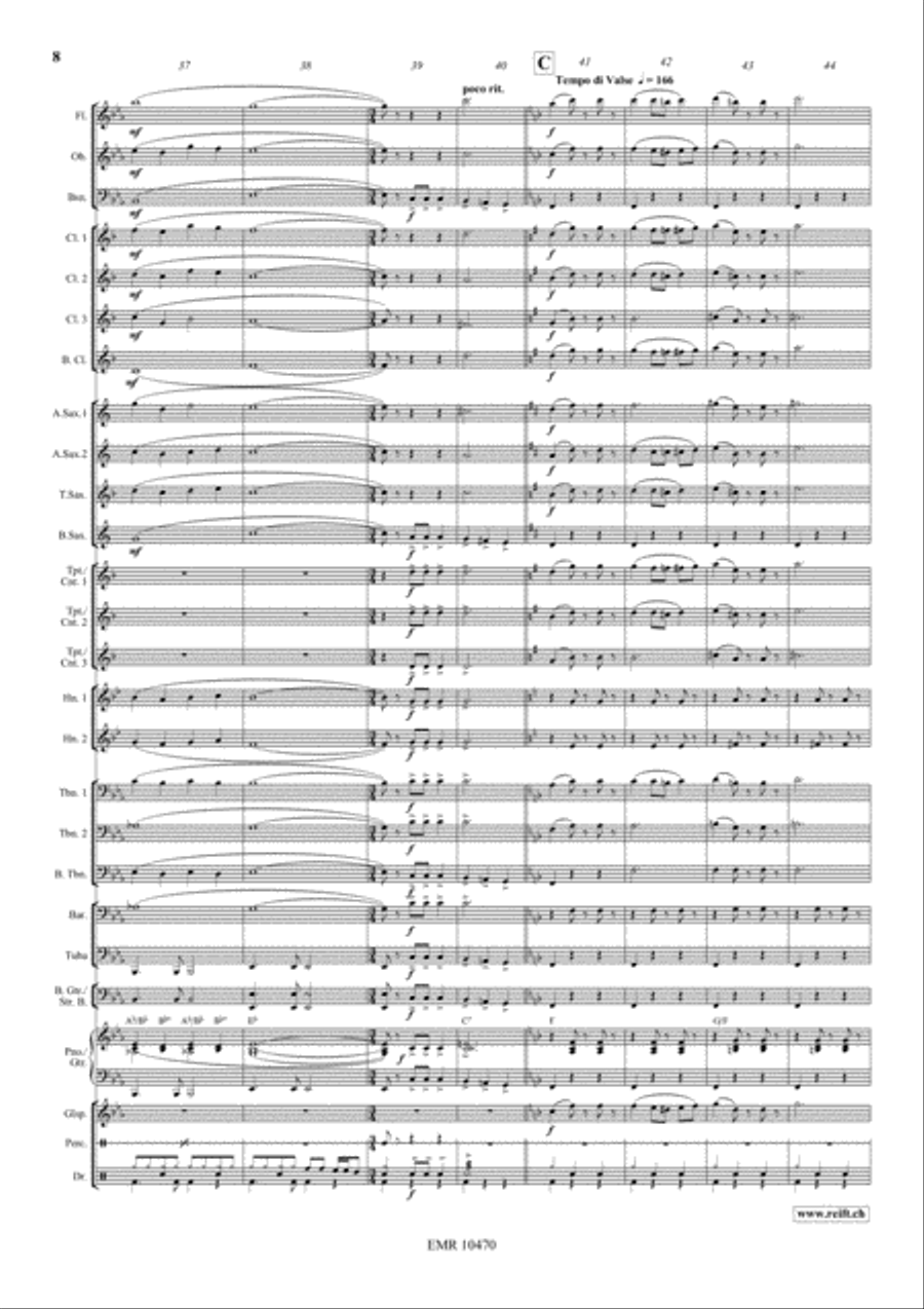 Aura Lee Aura Lee Concert Band scores gallery preview page 9