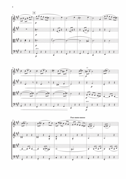 Waltz from Serenade Op. 22 for String Quartet image number null
