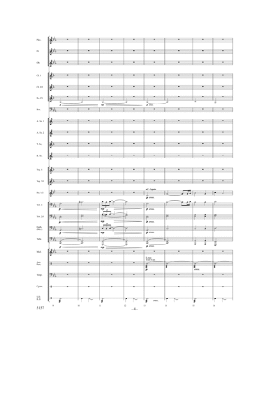 Fate of the Gods Concert Band scores gallery preview page 3