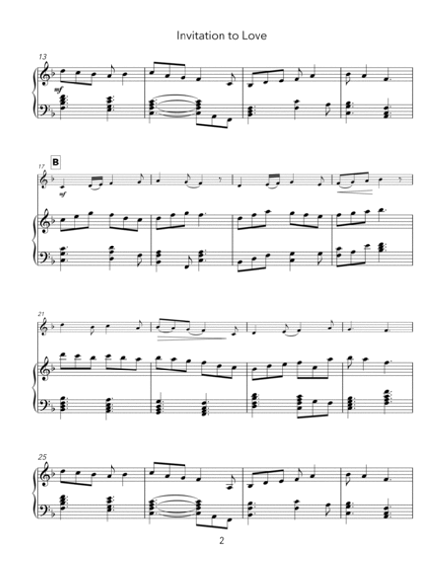 Invitation to Love (Euphonium) Euphonium scores gallery preview page 4