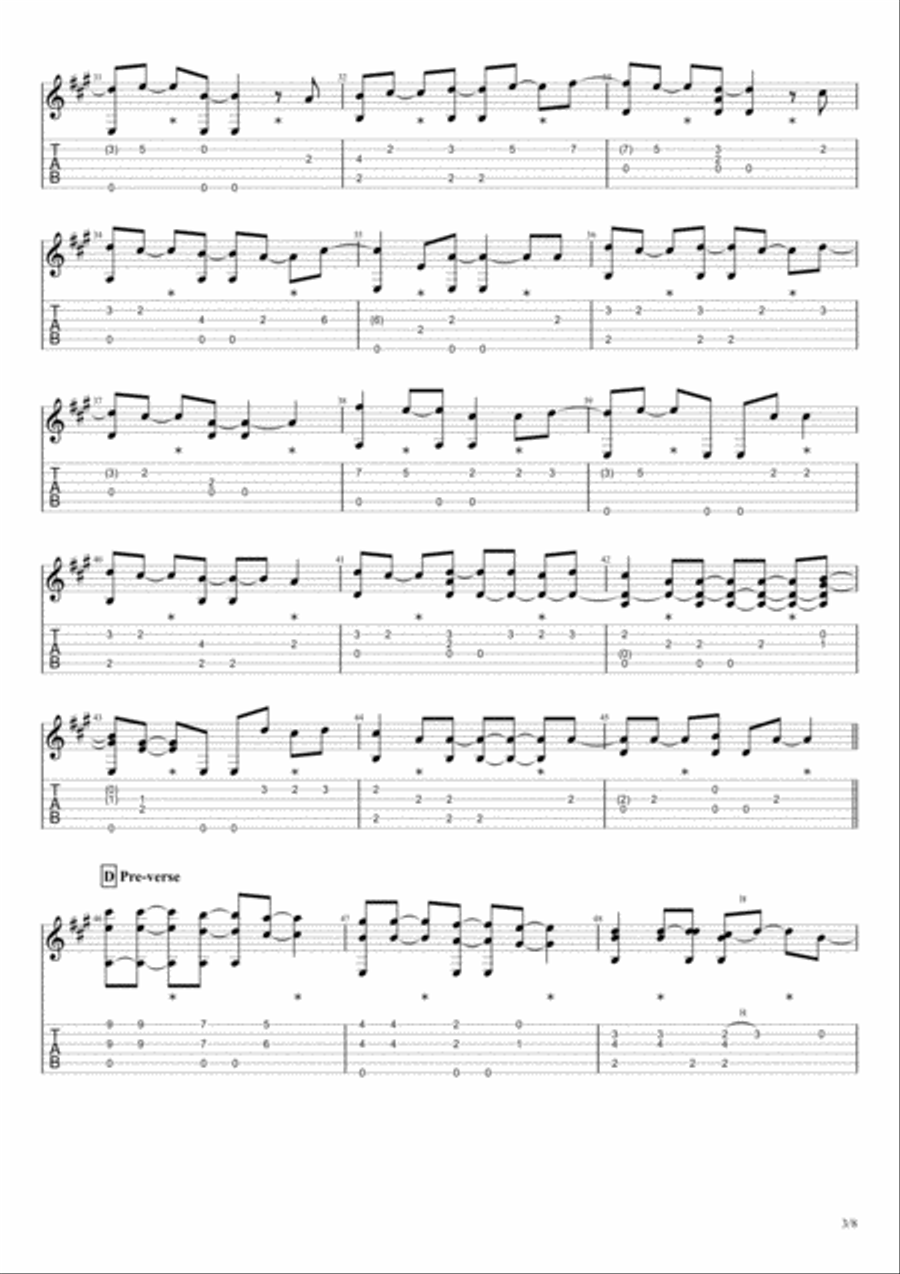 Just Like Heaven Just Like Heaven Electric Guitar scores gallery preview page 3