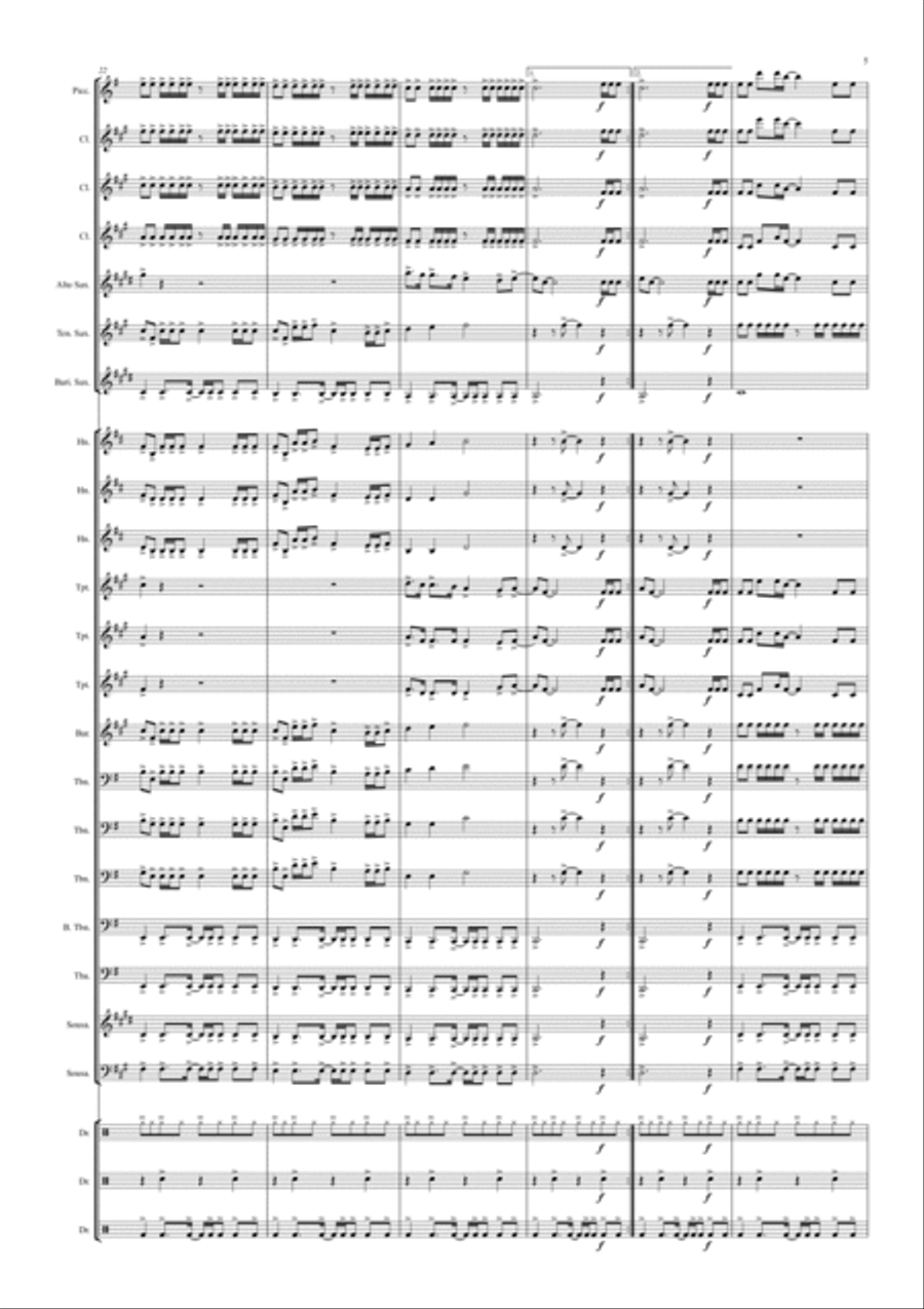 Animals Marching Band scores gallery preview page 5