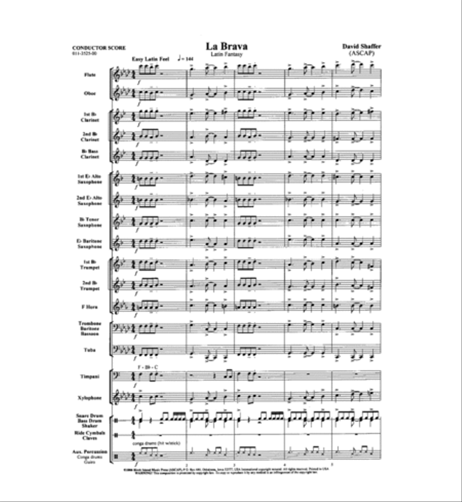 La Brava! Concert Band scores gallery preview page 2