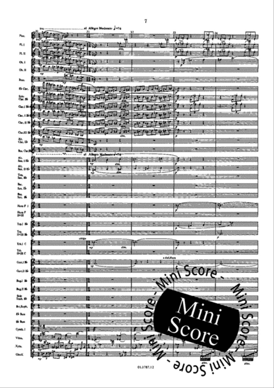 Symphonie de l'Eau Concert Band scores gallery preview page 11