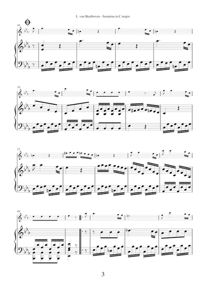 Sonatina in C major by Ludwig van Beethoven for mandolin and piano