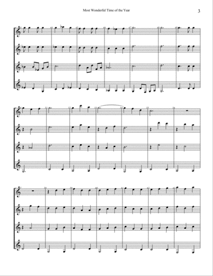 The Most Wonderful Time Of The Year Guitar scores gallery preview page 3