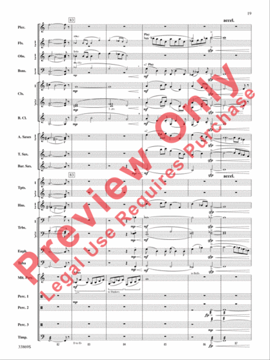 Mt. Everest Concert Band scores gallery preview page 20