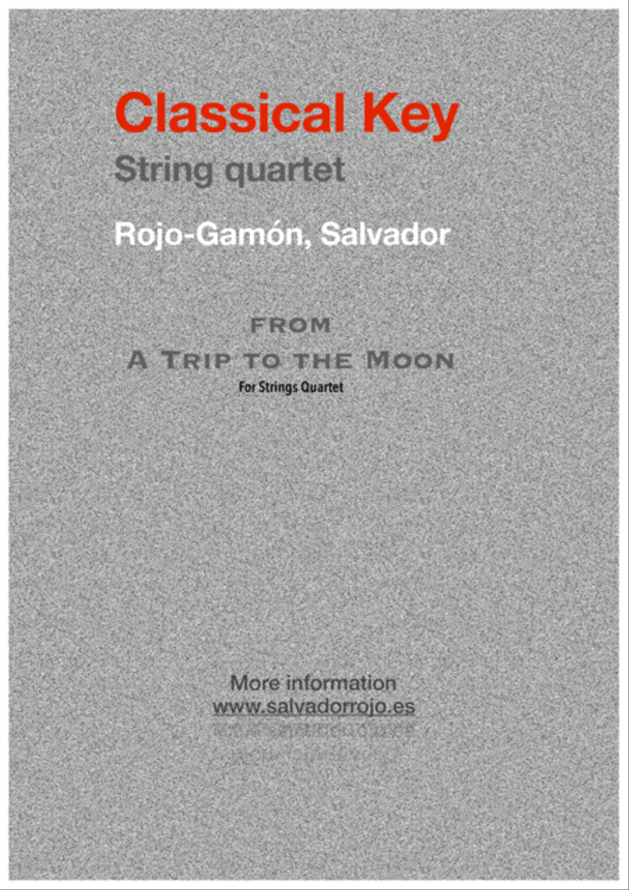 CLASSICAL KEY For String Quartet String Quartet scores gallery preview page 1