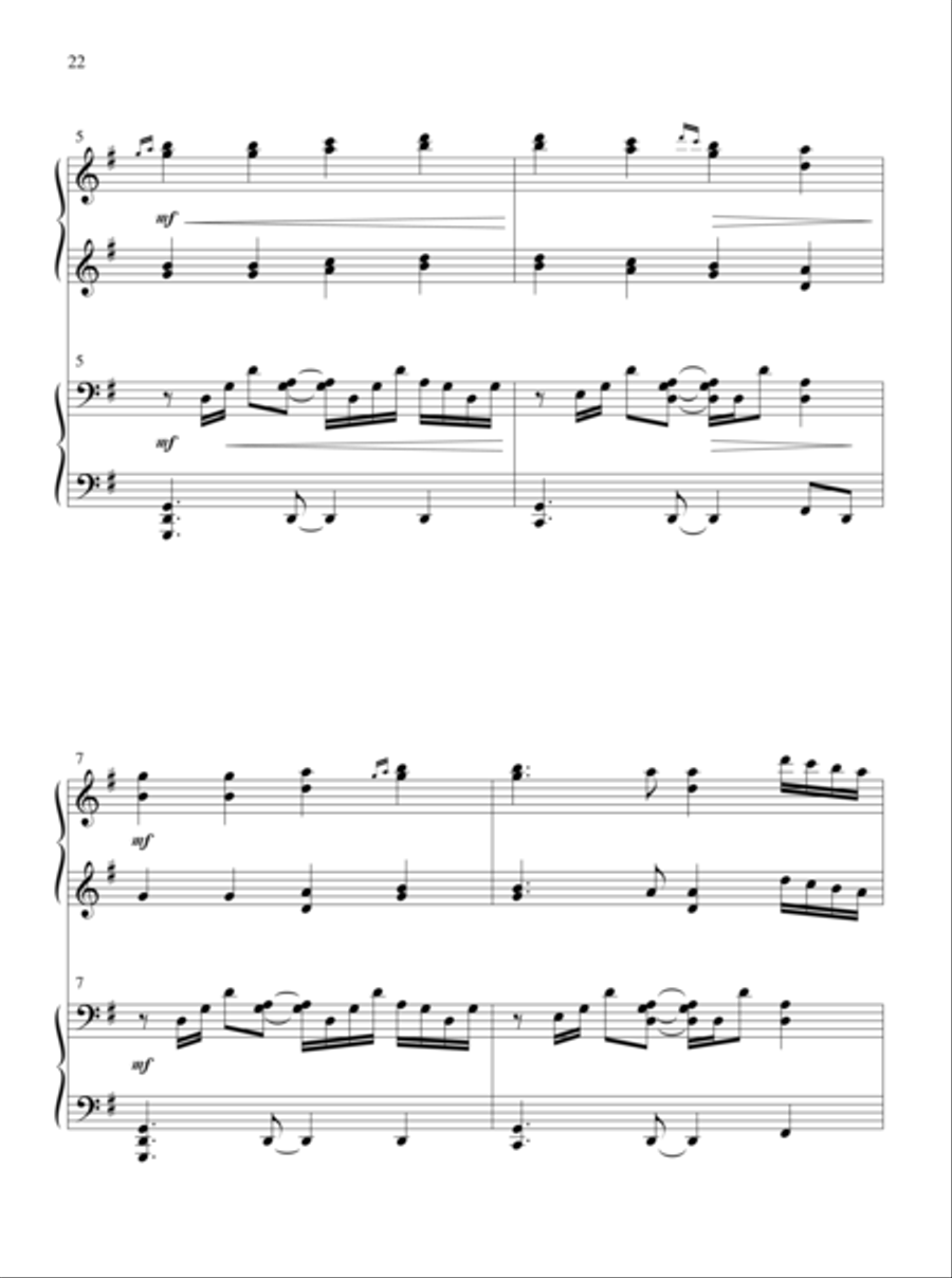 The Glories of My God and King Piano Duet scores gallery preview page 12