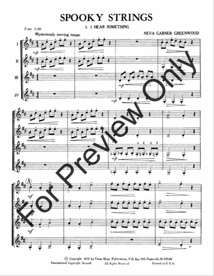 Spooky Strings Violin scores gallery preview page 4