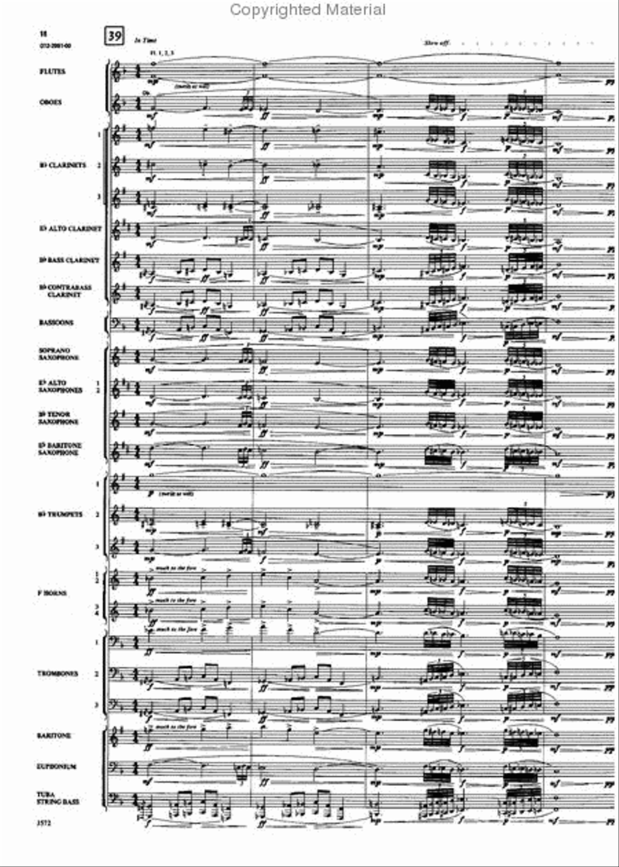 Two Grainger Melodies Concert Band scores gallery preview page 15