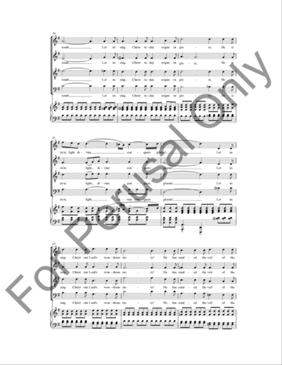 Jesus Is Risen (Choral Score) 4-Part scores gallery preview page 4