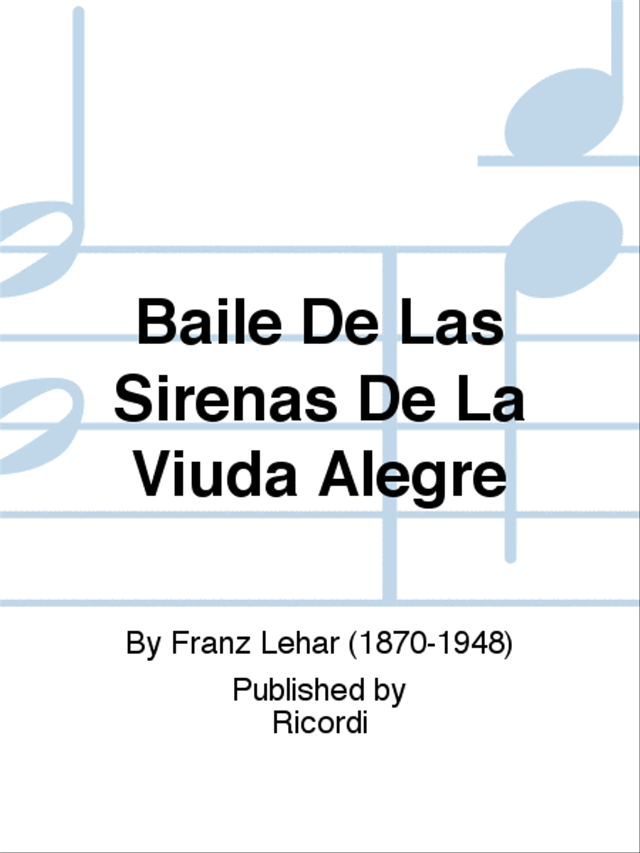 Baile De Las Sirenas De La Viuda Alegre School and Community scores gallery preview page 1