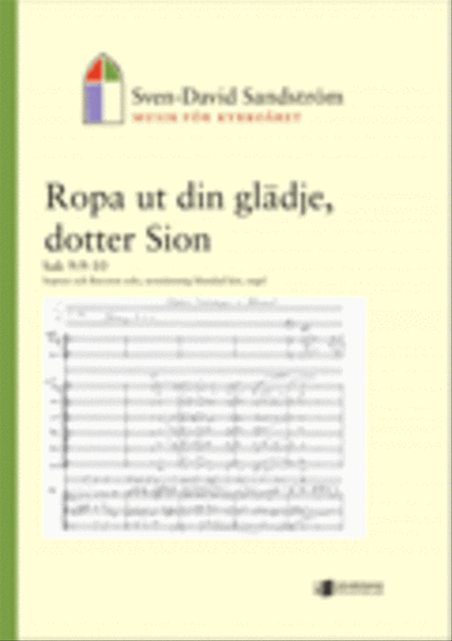 Ropa ut din gladje, dotter Sion Mixed Choir scores gallery preview page 1