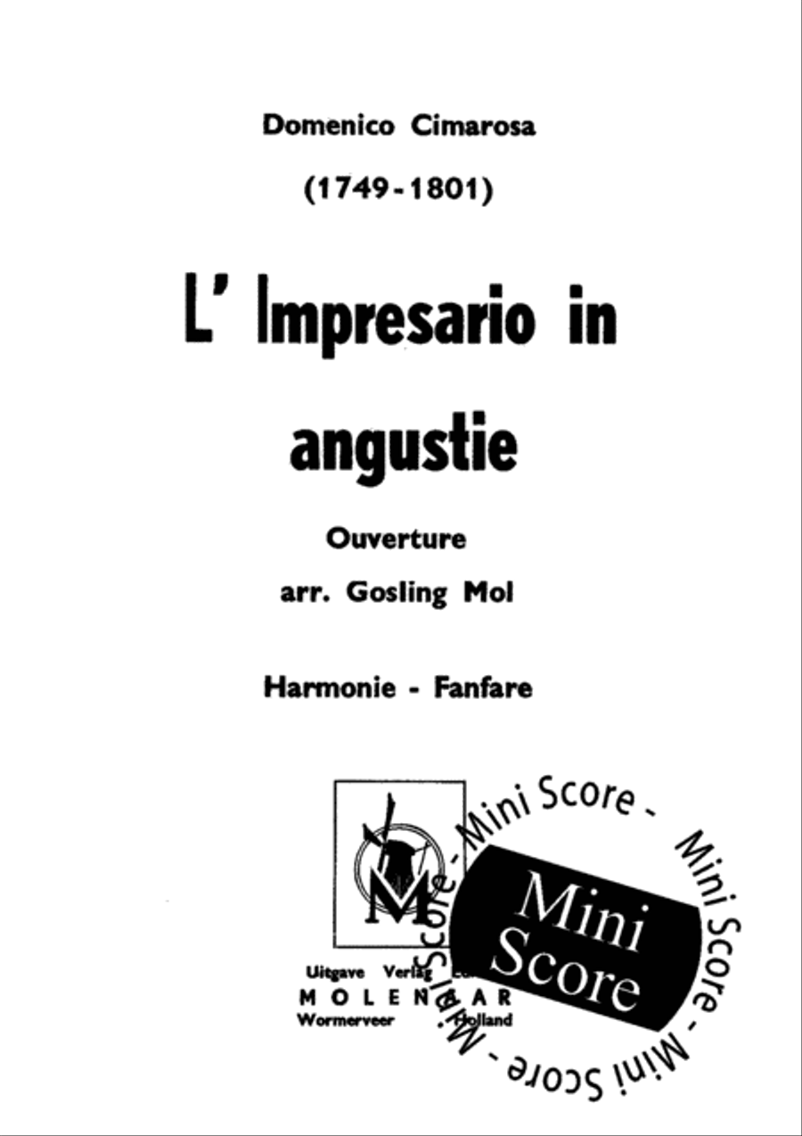 L'Impresario in Angustie L'Impresario in Angustie Concert Band scores gallery preview page 3