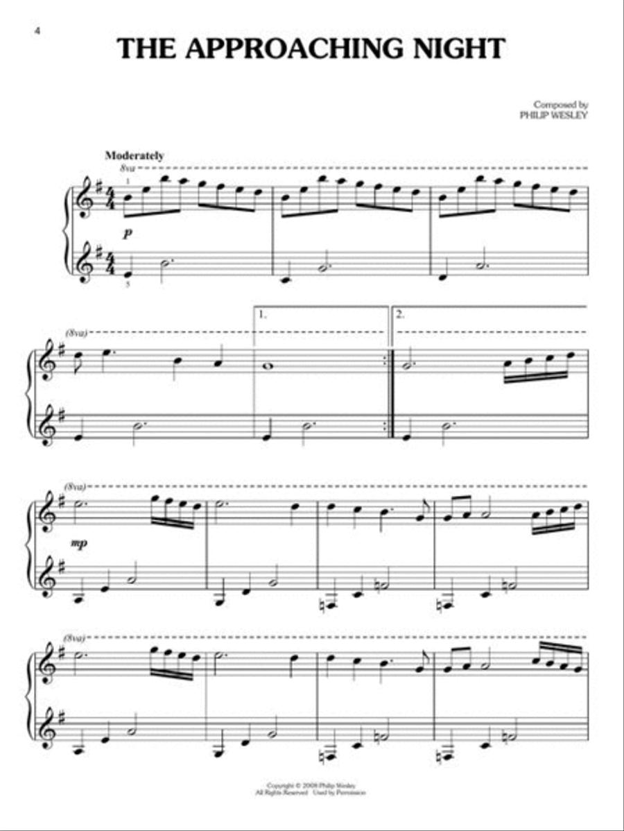 Calming Piano Solos Easy Piano scores gallery preview page 4