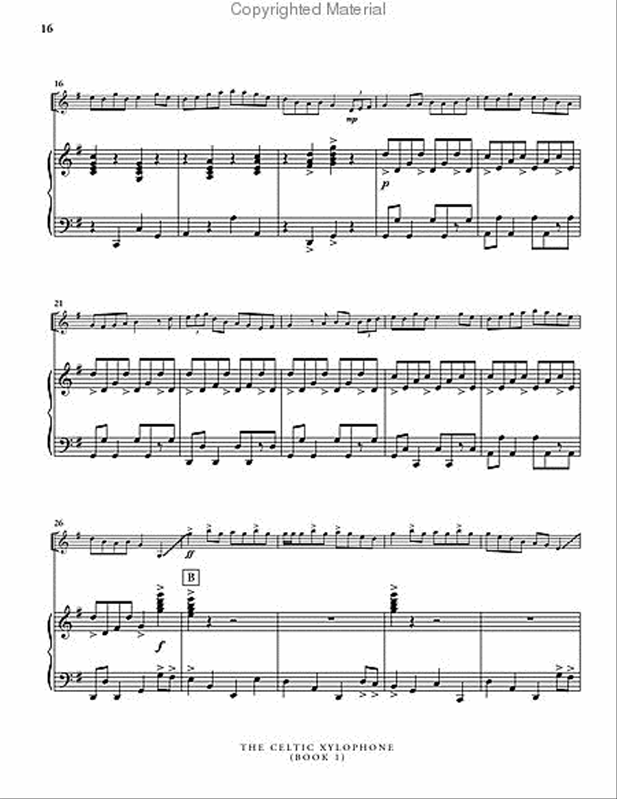 Celtic Xylophone, Book 1 (piano reduction) Percussion Ensemble scores gallery preview page 7