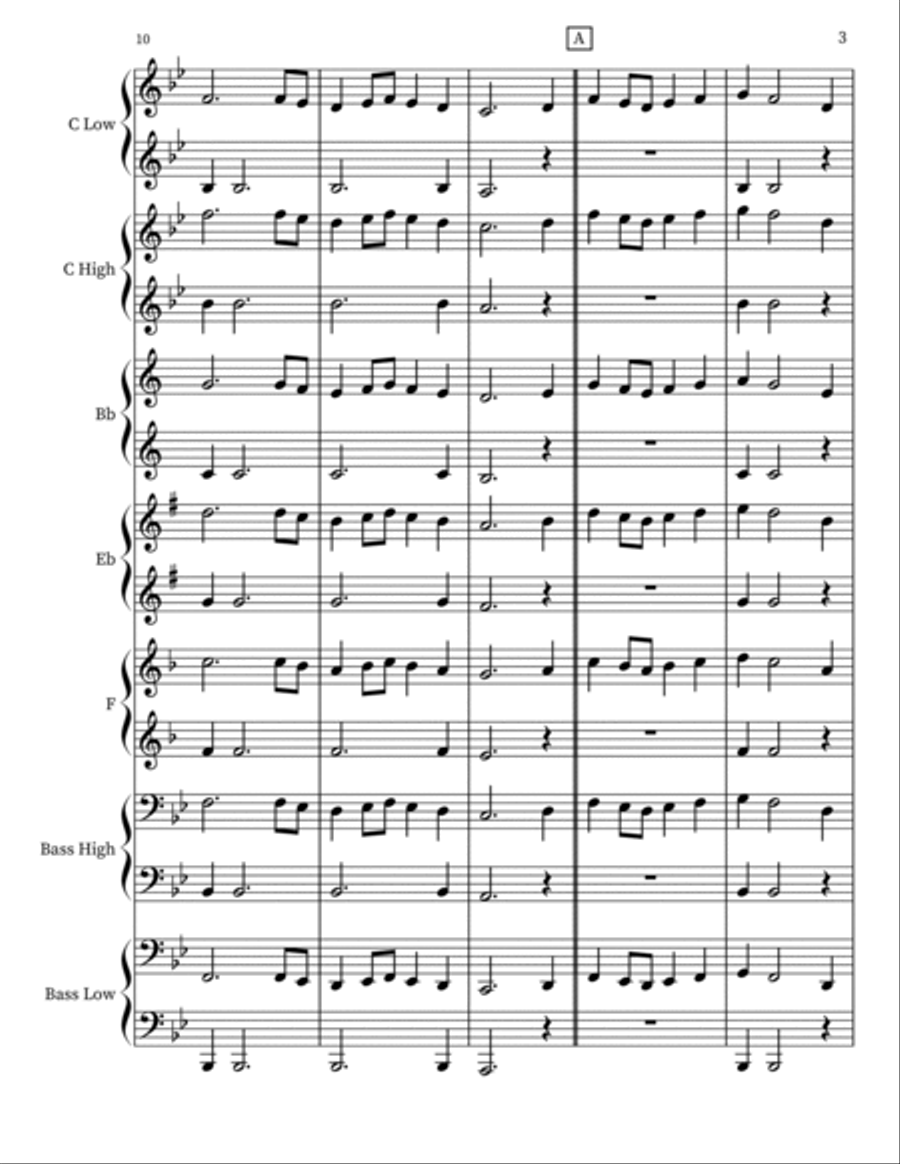 Spring Concert Band scores gallery preview page 3