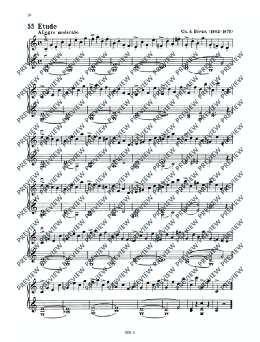 Das Geigenspiel Violin scores gallery preview page 21