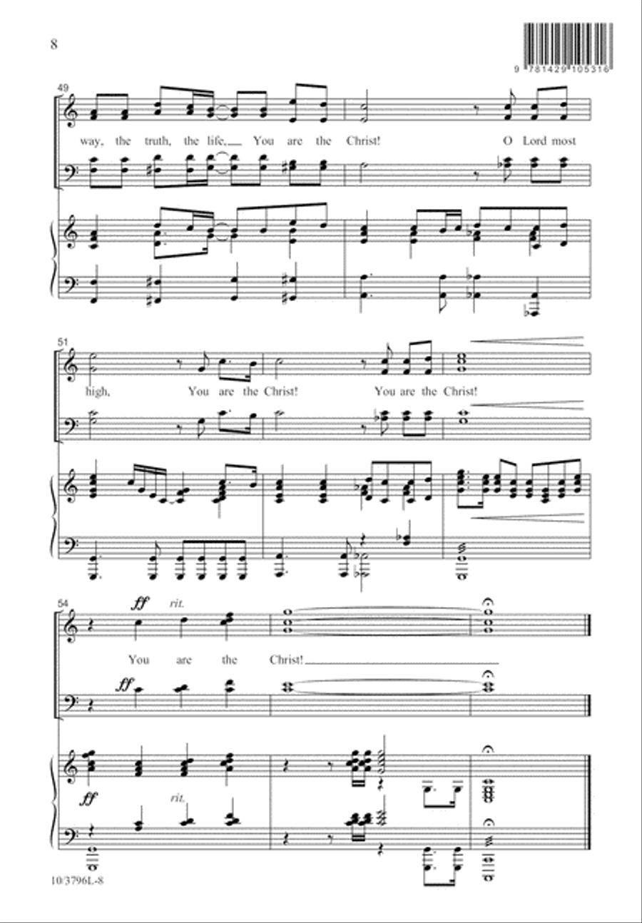 You Are the Christ! 4-Part scores gallery preview page 9