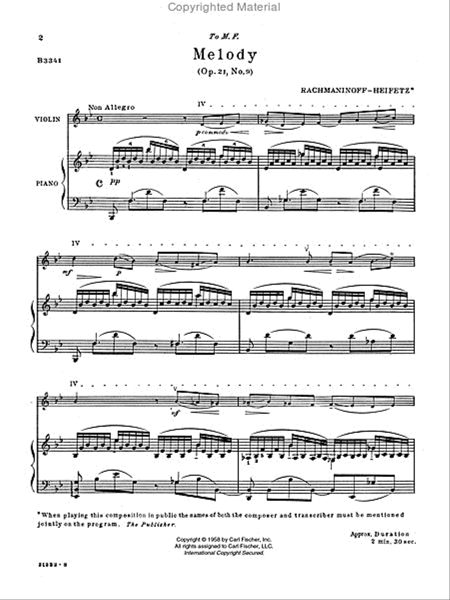 Melody Violin Solo scores gallery preview page 2