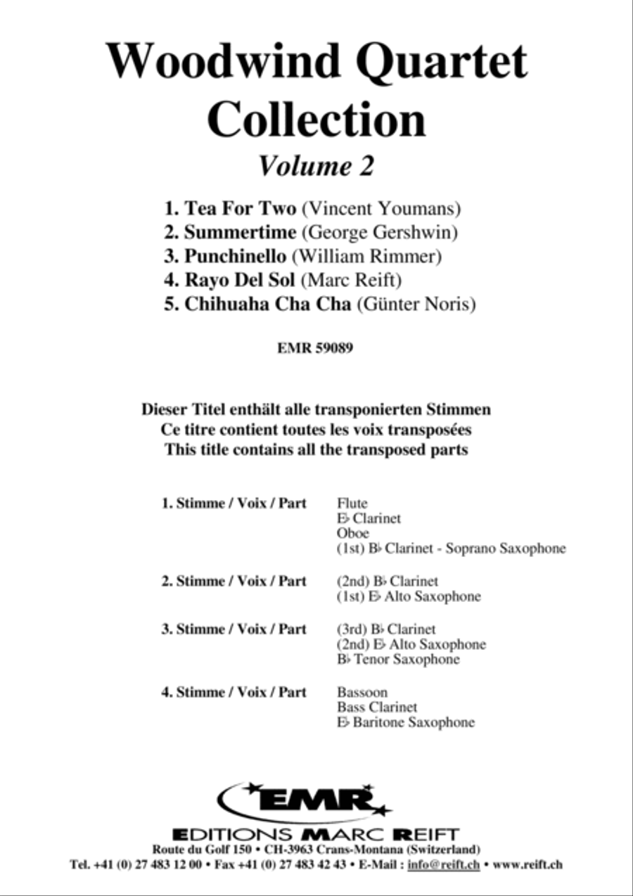 Woodwind Quartet Collection Volume 2 Woodwind Quartet scores gallery preview page 2