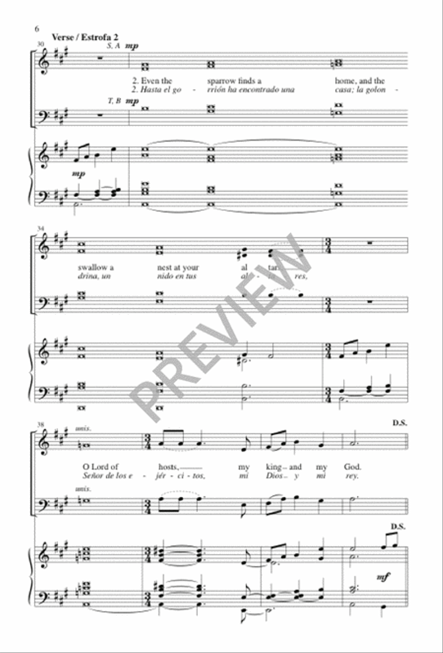 Look Kindly Now, O God, Our Shield / Mira a Tu Ungido, Tierno Dios 4-Part scores gallery preview page 6