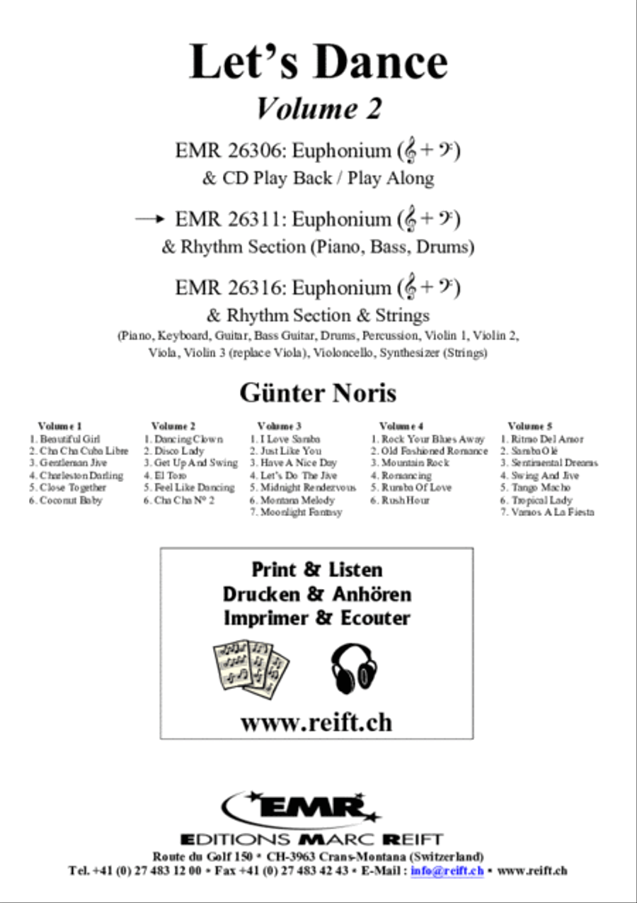 Let's Dance Volume 2 Let's Dance Volume 2 Euphonium scores gallery preview page 2