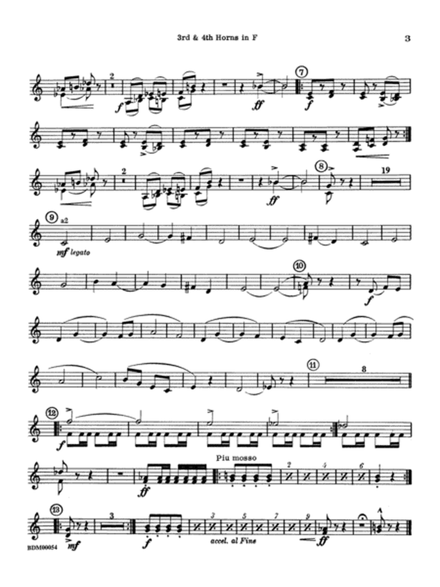 Symphonic Suite: 3rd & 4th F Horns