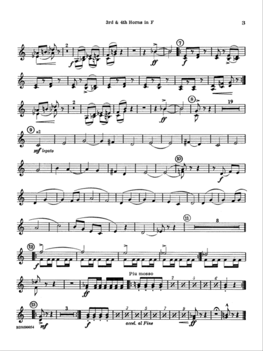 Symphonic Suite: 3rd & 4th F Horns Concert Band scores gallery preview page 2