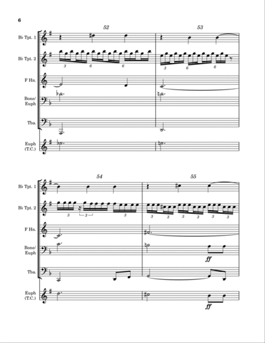 Mr. Bojangles Euphonium scores gallery preview page 6