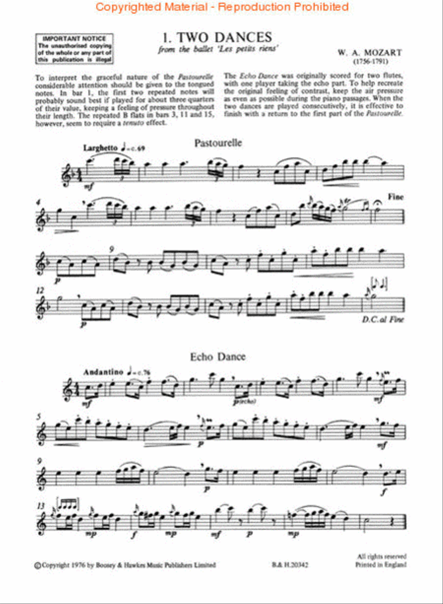 Classical Music for Flute Flute Solo scores gallery preview page 2