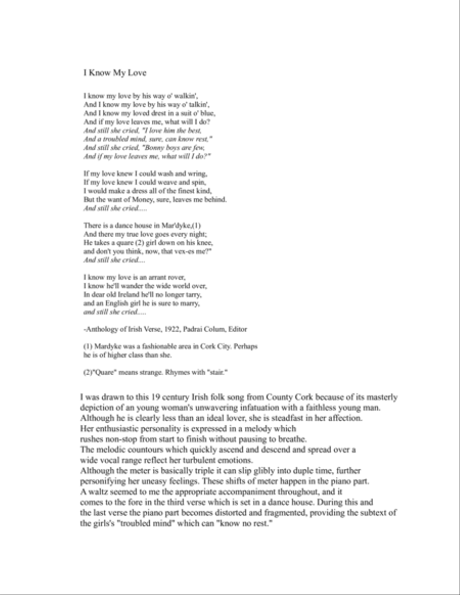 I Know My Love choral I Know My Love choral 4-Part scores gallery preview page 2