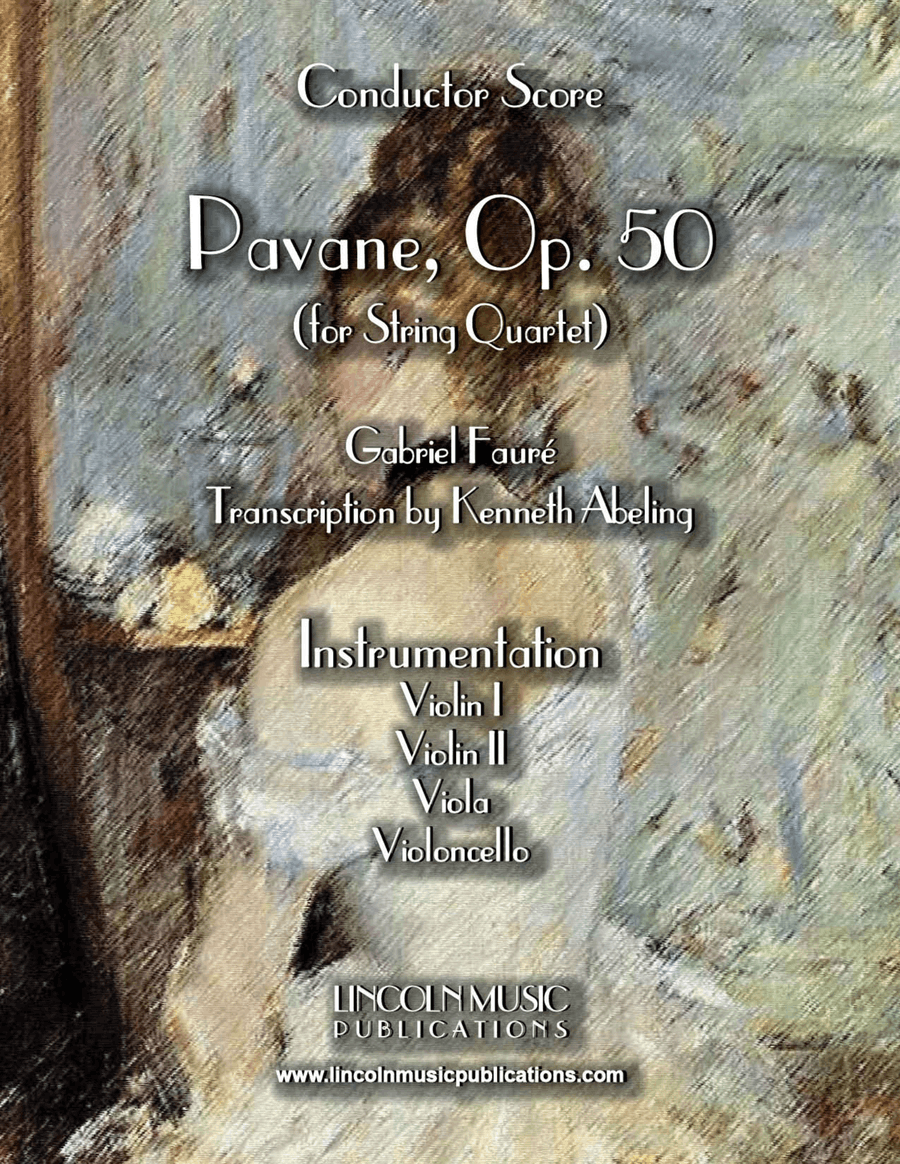 Faure - Pavane, Op. 50 (for String Quartet) String Quartet scores gallery preview page 1