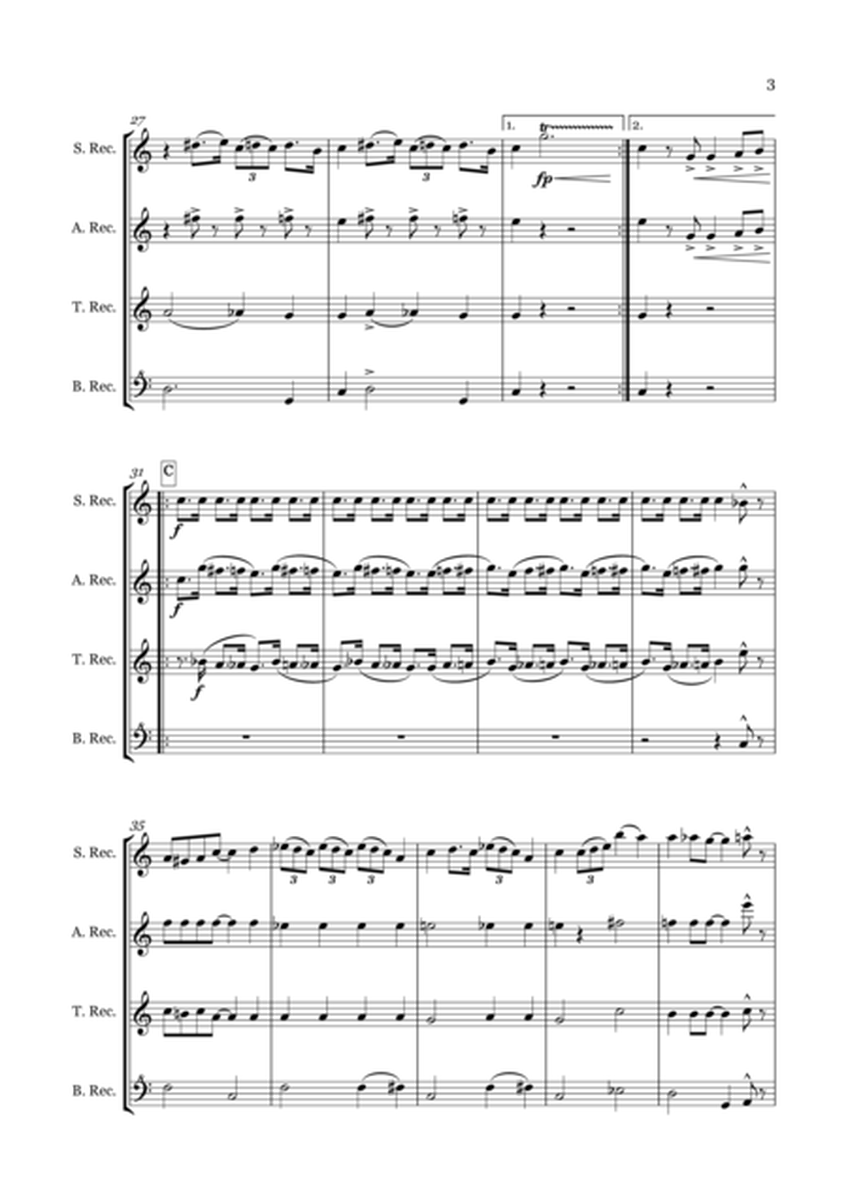 The Jelly Roll Blues for Recorder Quartet (SATB) image number null