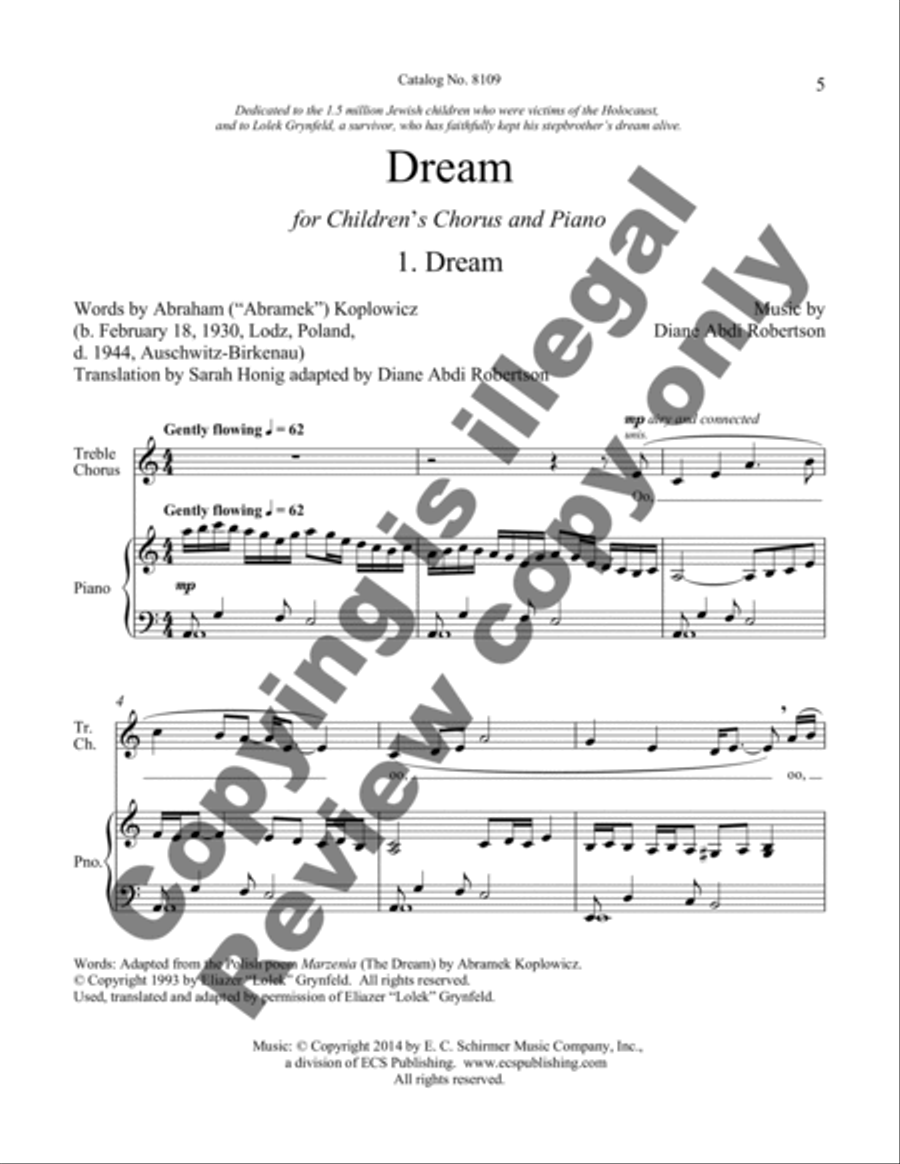Dream Children's Choir scores gallery preview page 8