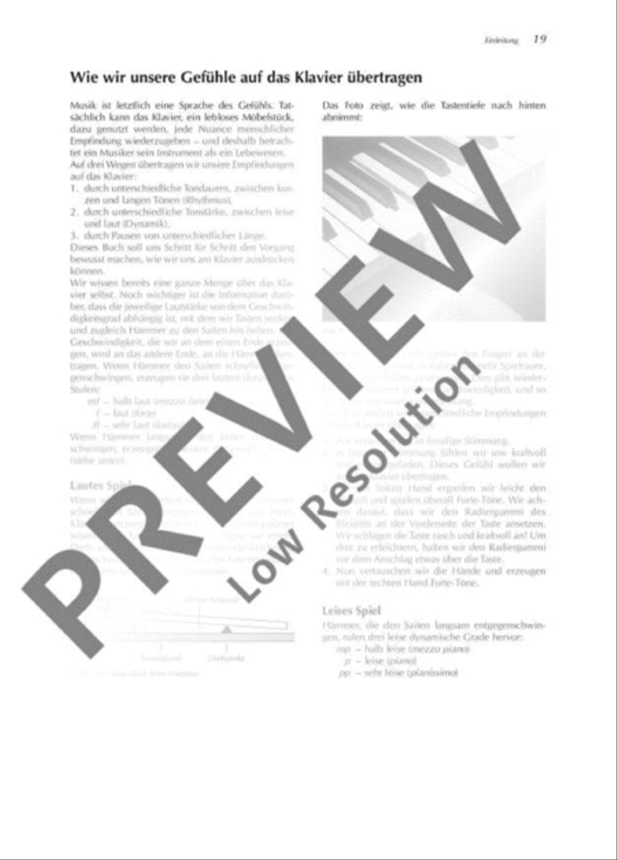 Klavier-Choreographie Piano Solo scores gallery preview page 20