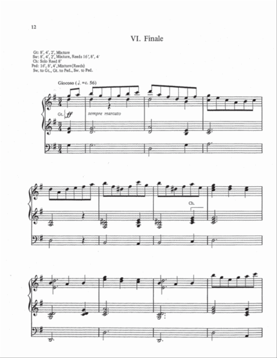 Partita on Adeste Fideles Organ scores gallery preview page 12