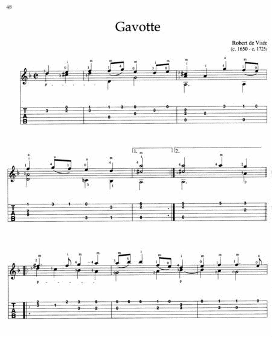 50 Classical Guitar Solos in Tablature (Revised Edition) Acoustic Guitar scores gallery preview page 2