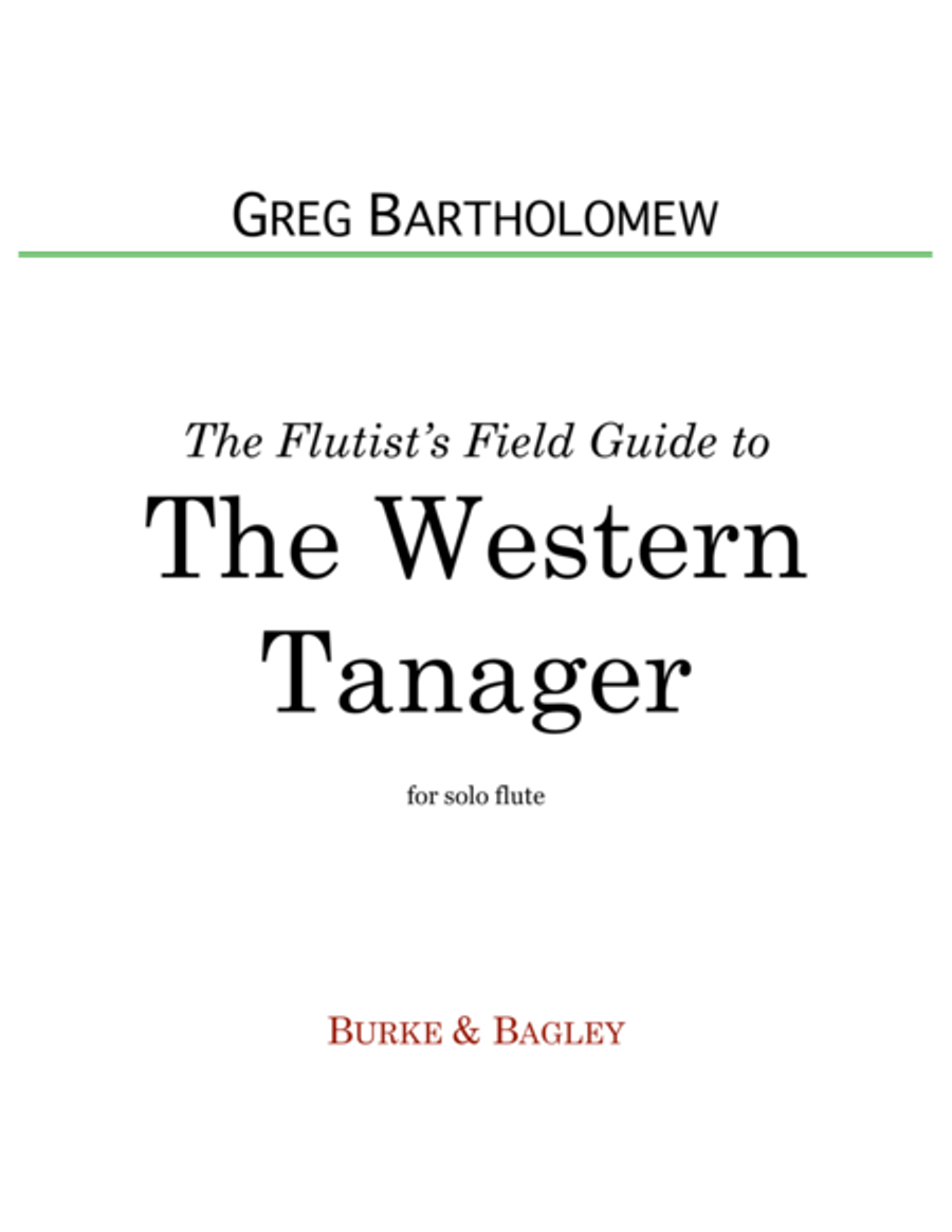 The Flutist's Field Guide to the Western Tanager Flute Solo scores gallery preview page 1