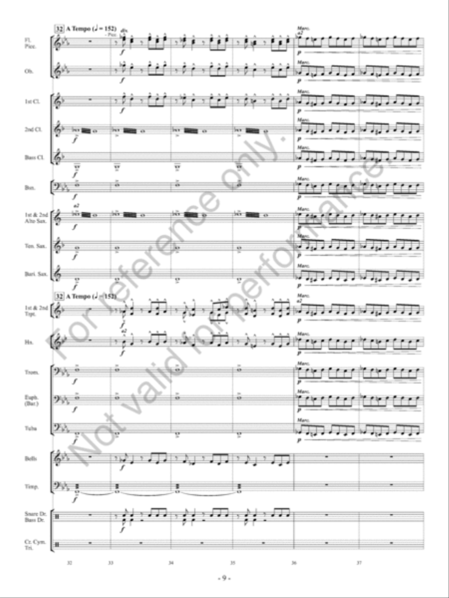 Orpheus Concert Band scores gallery preview page 10
