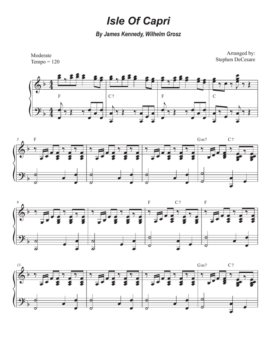 Isle Of Capri Saxophone Quartet scores gallery preview page 6