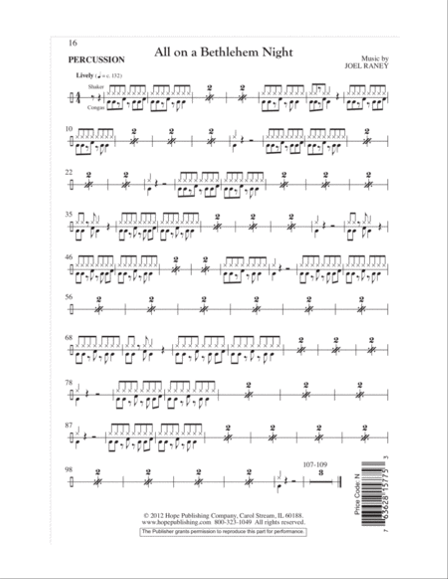All on a Bethlehem Night 4-Part scores gallery preview page 17